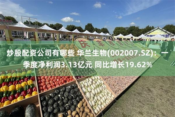 炒股配资公司有哪些 华兰生物(002007.SZ)：一季度净利润3.13亿元 同比增长19.62%