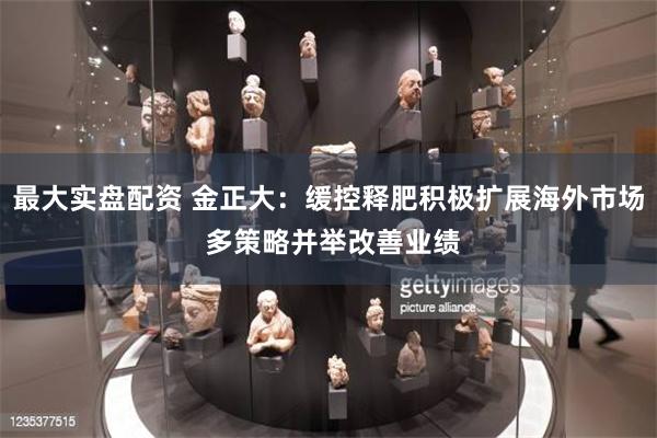 最大实盘配资 金正大：缓控释肥积极扩展海外市场 多策略并举改善业绩