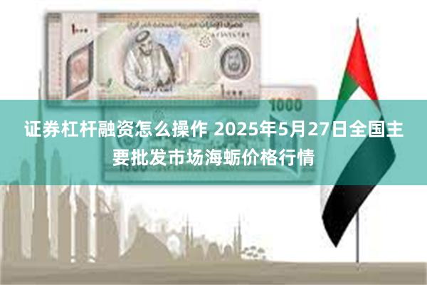 证券杠杆融资怎么操作 2025年5月27日全国主要批发市场海蛎价格行情