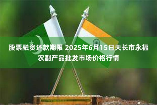 股票融资还款期限 2025年6月15日天长市永福农副产品批发市场价格行情