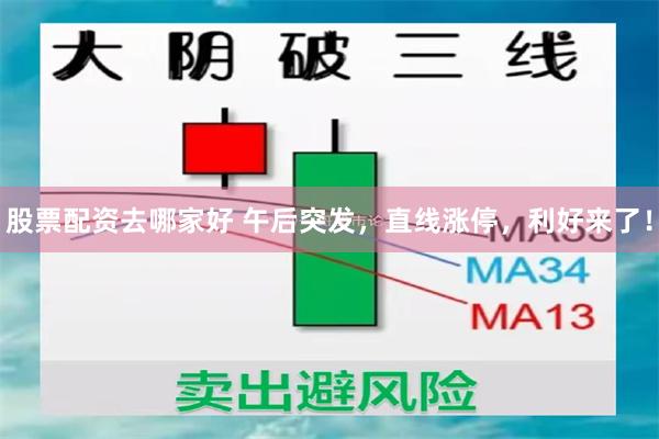 股票配资去哪家好 午后突发，直线涨停，利好来了！