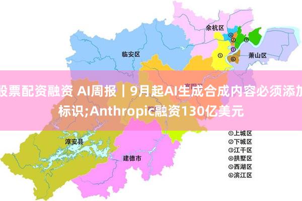 股票配资融资 AI周报｜9月起AI生成合成内容必须添加标识;Anthropic融资130亿美元